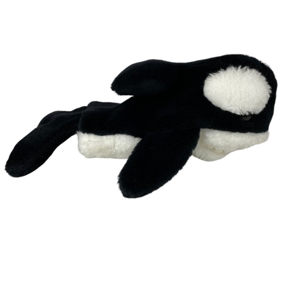Vintage Orca Killer Whale Children’s Hand Puppet Plush Simple Toy USA Made Rare - Picture 4 of 14
